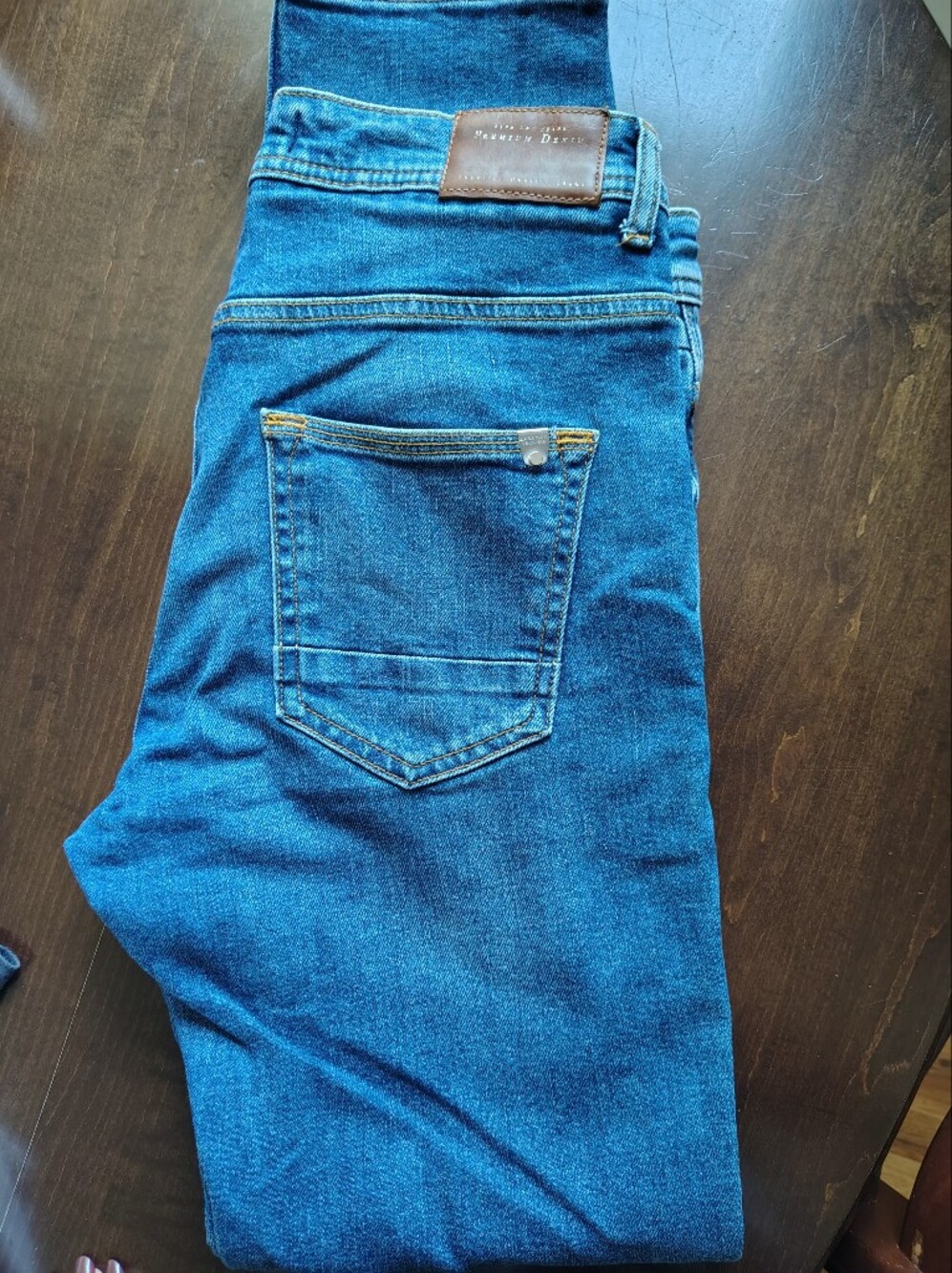 Men's Blue Denim Jeans - Straight Fit